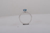 1.33 Carats Blue Lab Grown Diamond 14K Gold Ring