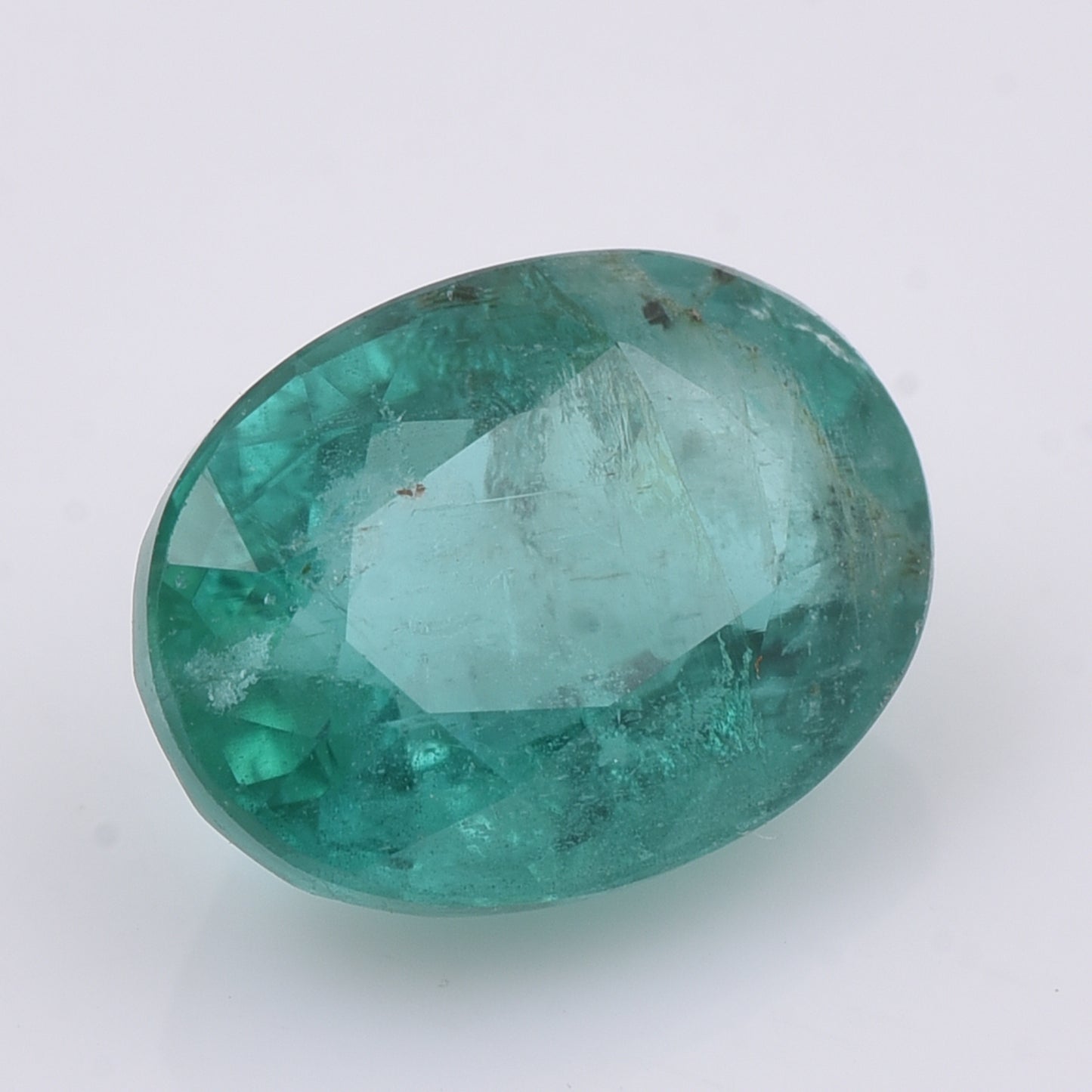 1.85 Natural Beryl Emerald Oval Mixed Cut Gemstone