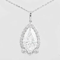 4.18 Carats Lab Grown Diamond 14K Gold Pendant