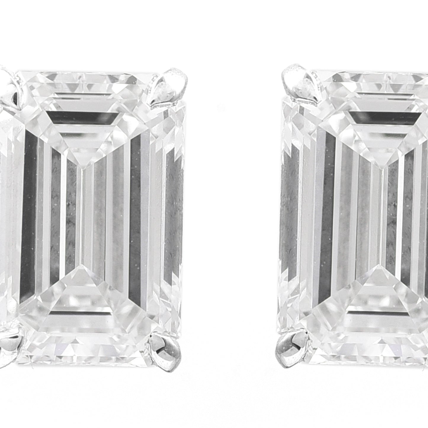 3.13 Carats Lab Grown Diamond 14K Gold Earrings