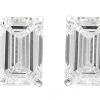 3.13 Carats Lab Grown Diamond 14K Gold Earrings