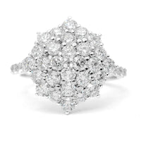 2.10 Carats Lab Grown Diamond 14K Gold Ring