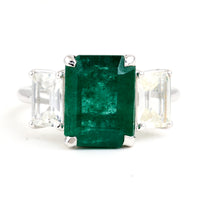 6.15 Carats Emerald 14K Gold Ring