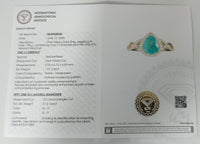 1.40 Ct Pear Mixed Cut Natural Beryl Emerald 14K Gold Ring