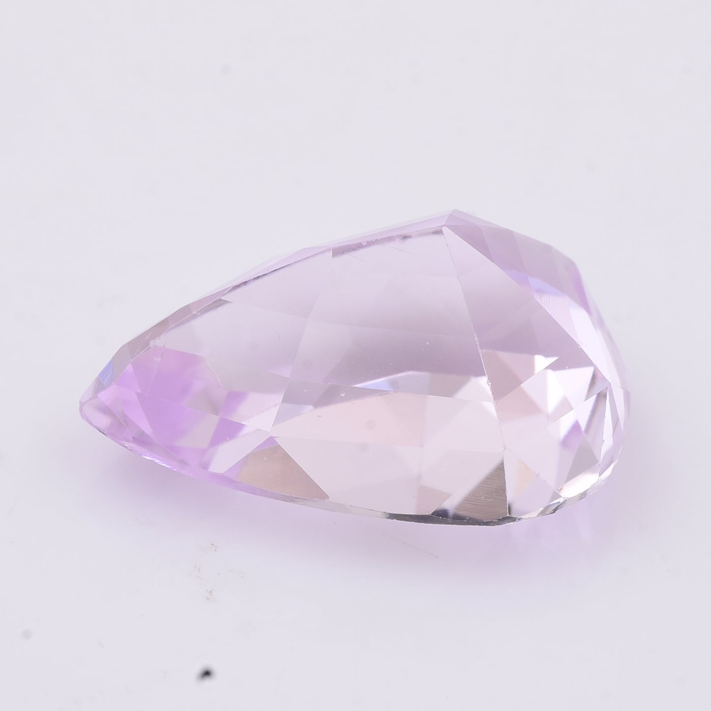 22.47 Natural Spodumene Kunzite Pear Mixed Cut Gemstone