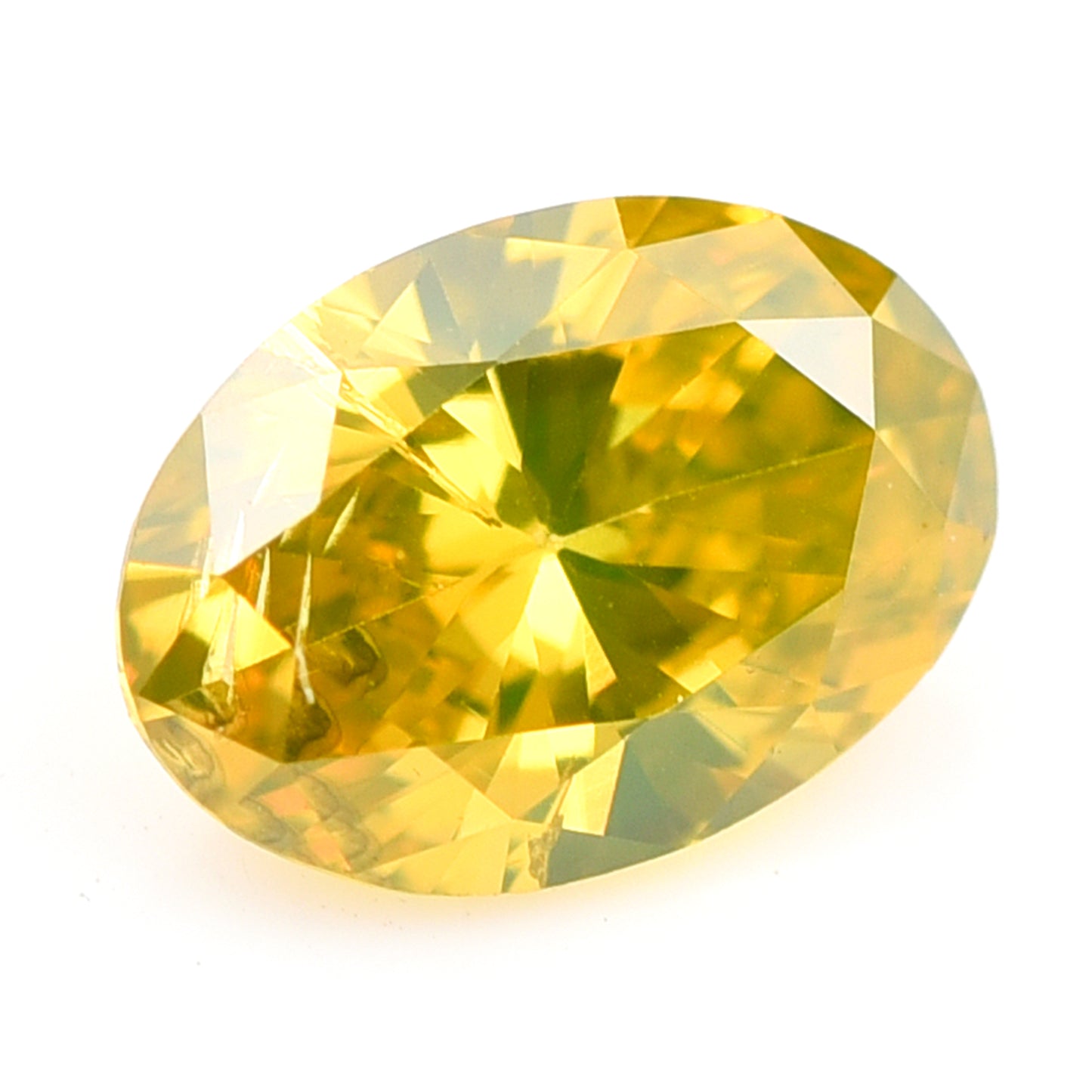 0.28 Yellow Diamond Oval Loose Diamond