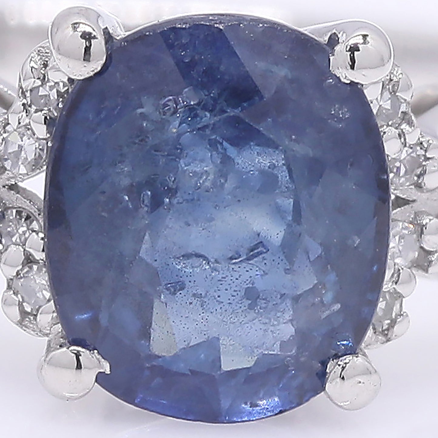 1.57 Ct Oval Mixed Cut Natural Sapphire 950 Platinum Ring
