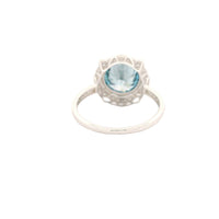 3.51 Carats Blue Lab Grown Diamond 14K Gold Ring
