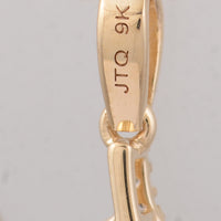 3.15 Ct Pear Sapphire 9K Gold Pendant