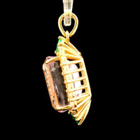 7.52 Ct Cushion Kunzite 14K Gold Pendant
