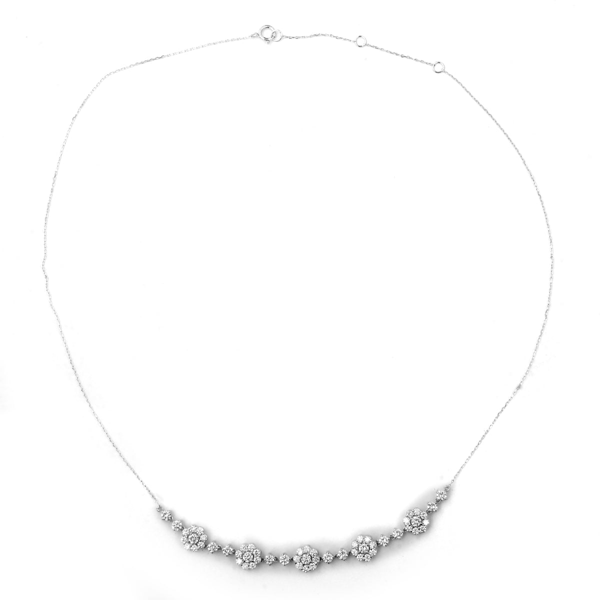 2.43 Carats Lab Grown Diamond 14K Gold Necklace