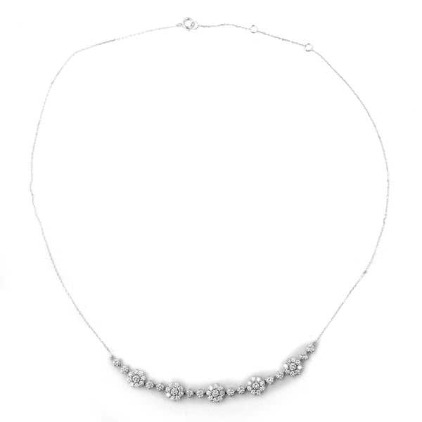 2.43 Carats Lab Grown Diamond 14K Gold Necklace