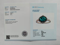 1.49 Ct Oval Mixed Cut Natural Emerald 14K Gold Ring