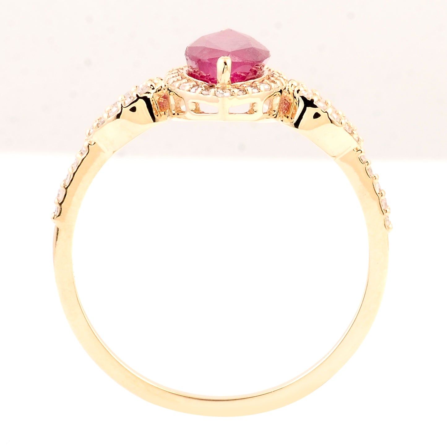 1.74 Ct Natural Codundum Ruby 14K Gold Ring