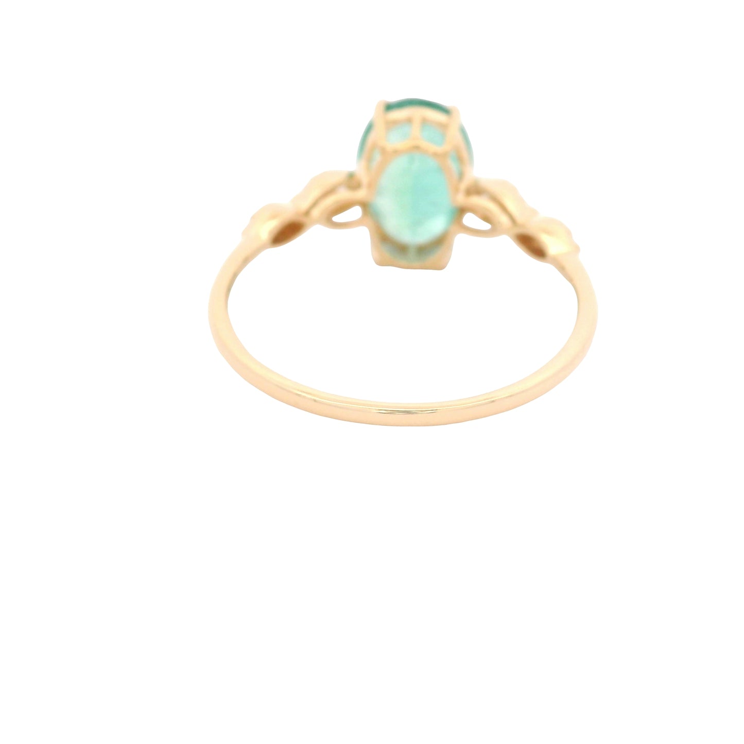 1.74 Ct Oval Emerald 14K Gold Ring