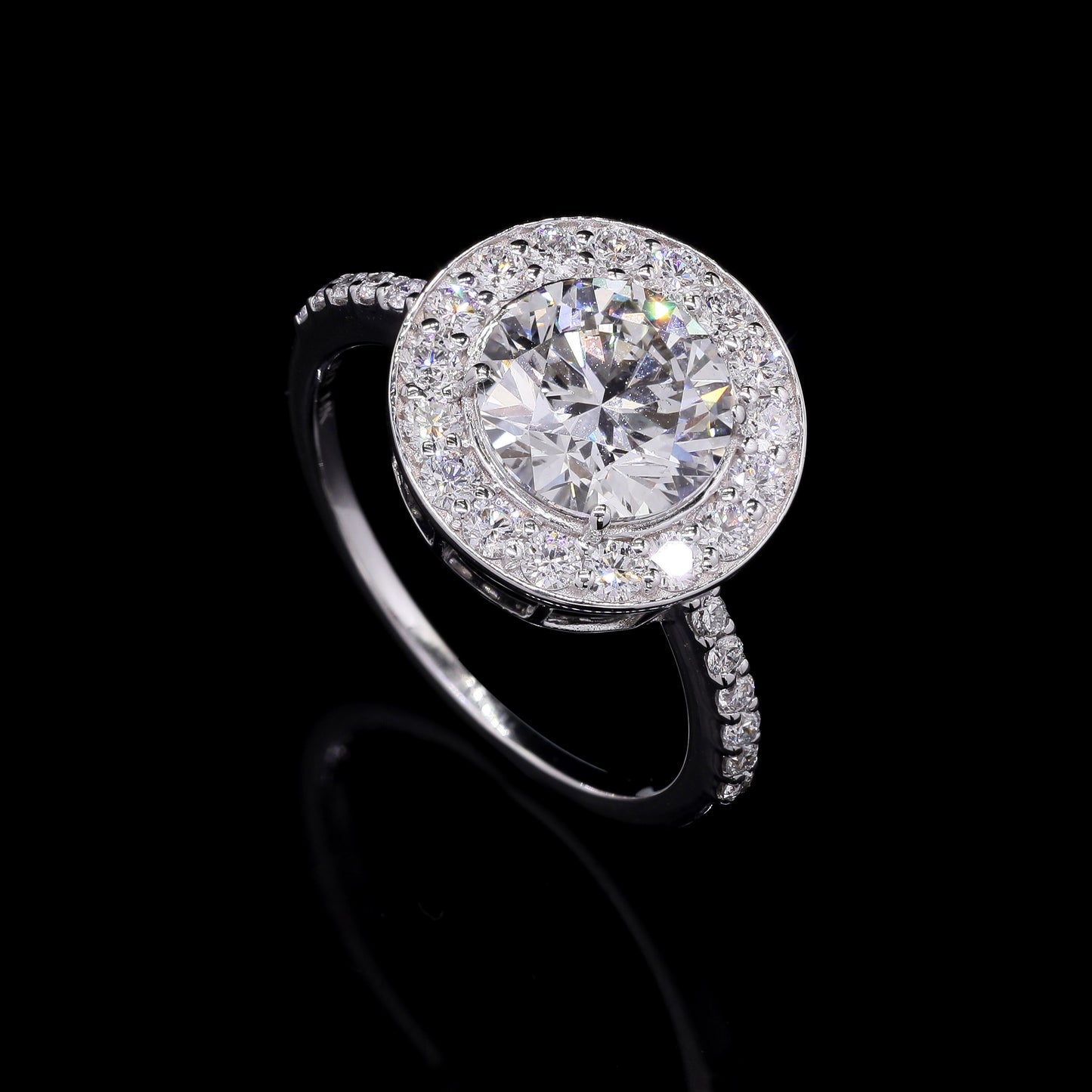2.71 Carats Lab Grown Diamond 14K Gold Ring