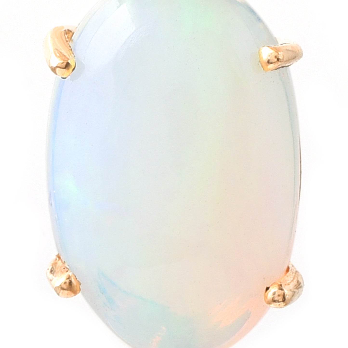 2.72 Ct Oval Opal 14K Gold Pendant