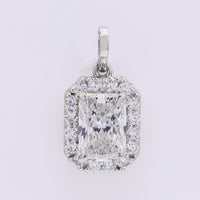 2.32 Carats Lab Grown Diamond 950 Platinum Pendant