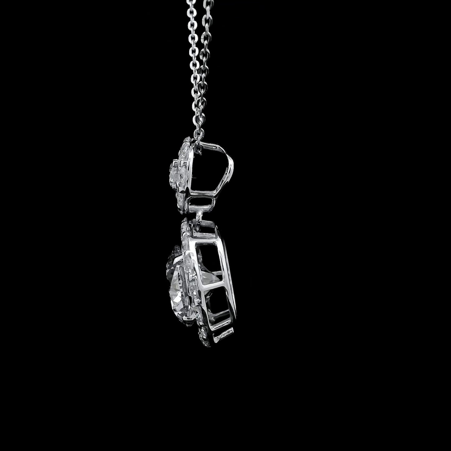 2.50 Carats Lab Grown Diamond 14K Gold Pendant