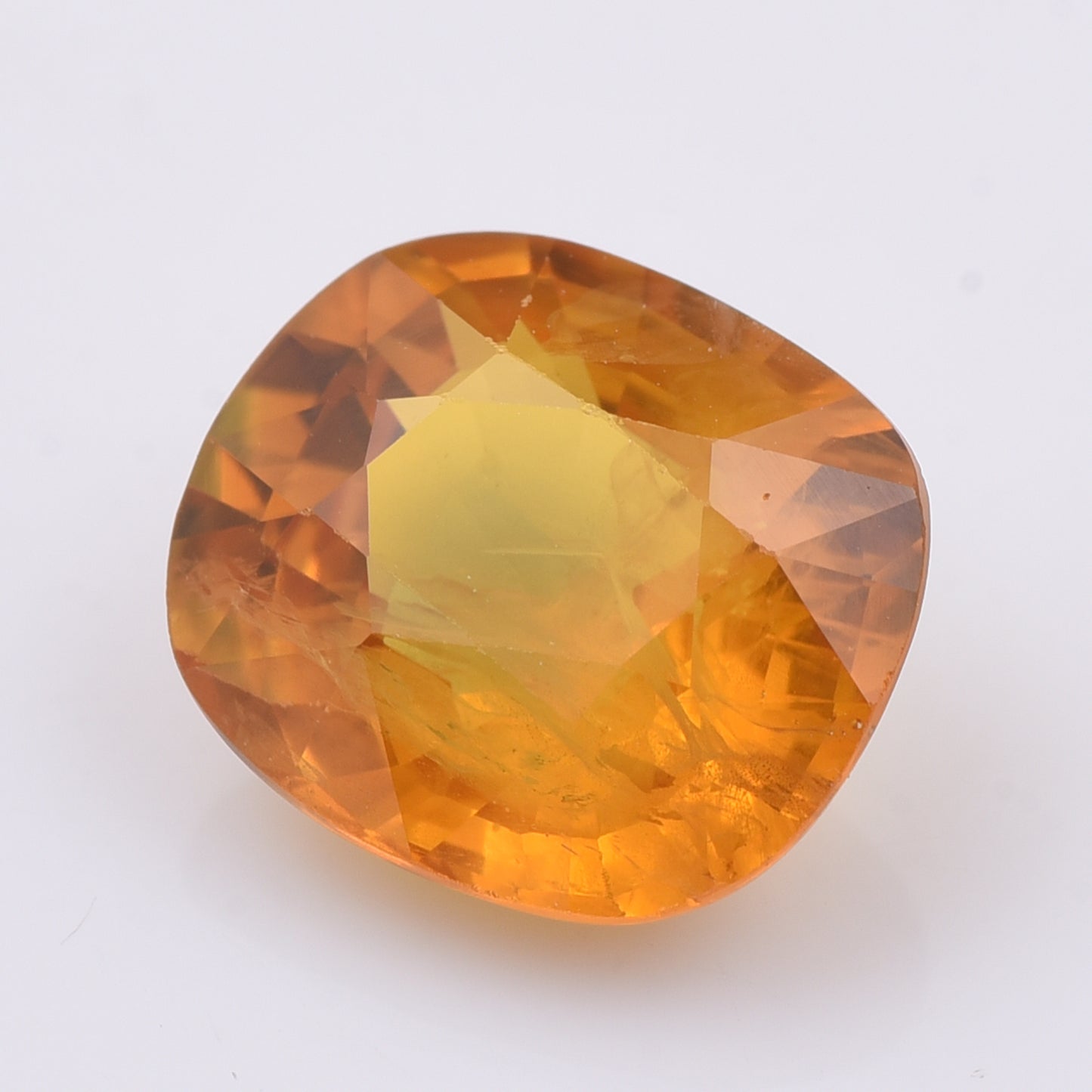 3.73 Natural Corundum Yellow Sapphire Rectangular Cushion Mixed Cut Gemstone