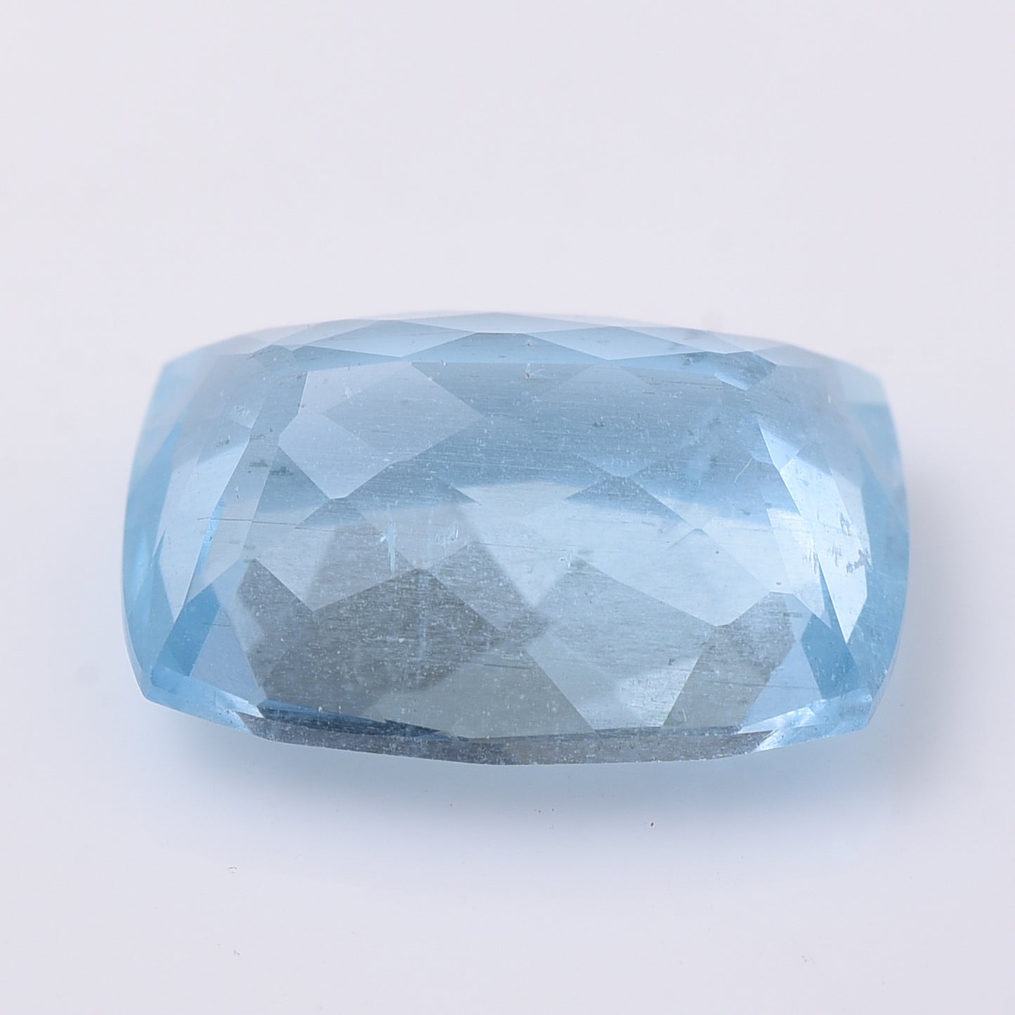 6.55 Natural Beryl Aquamarine Rectangular Cushion Mixed Cut Gemstone