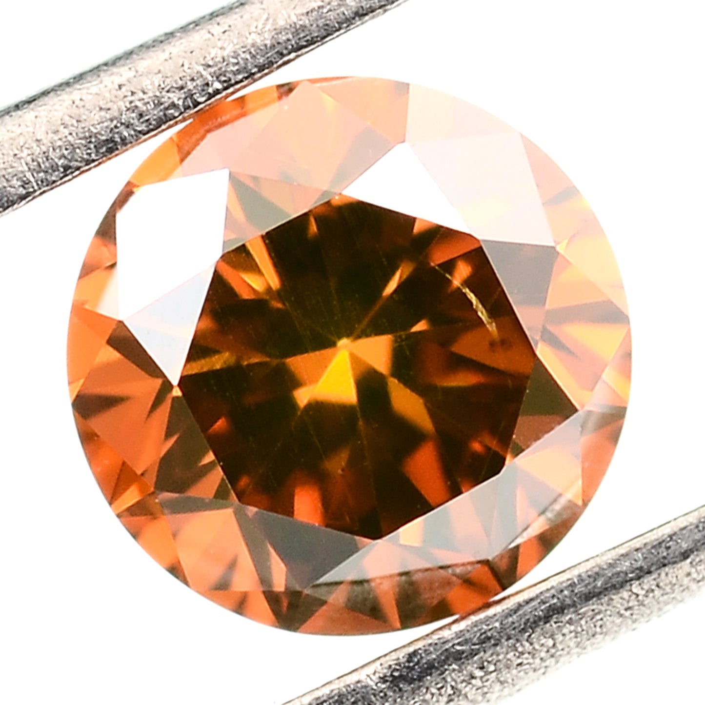 0.55 Red Diamond Round Loose Gemstone