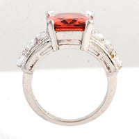 19.44 Ct Cubic Zirconia 925 Sterling Silver Ring