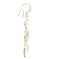9.85 Ct Rose Quartz, Lemon Quartz 925 Sterling Silver Earrings