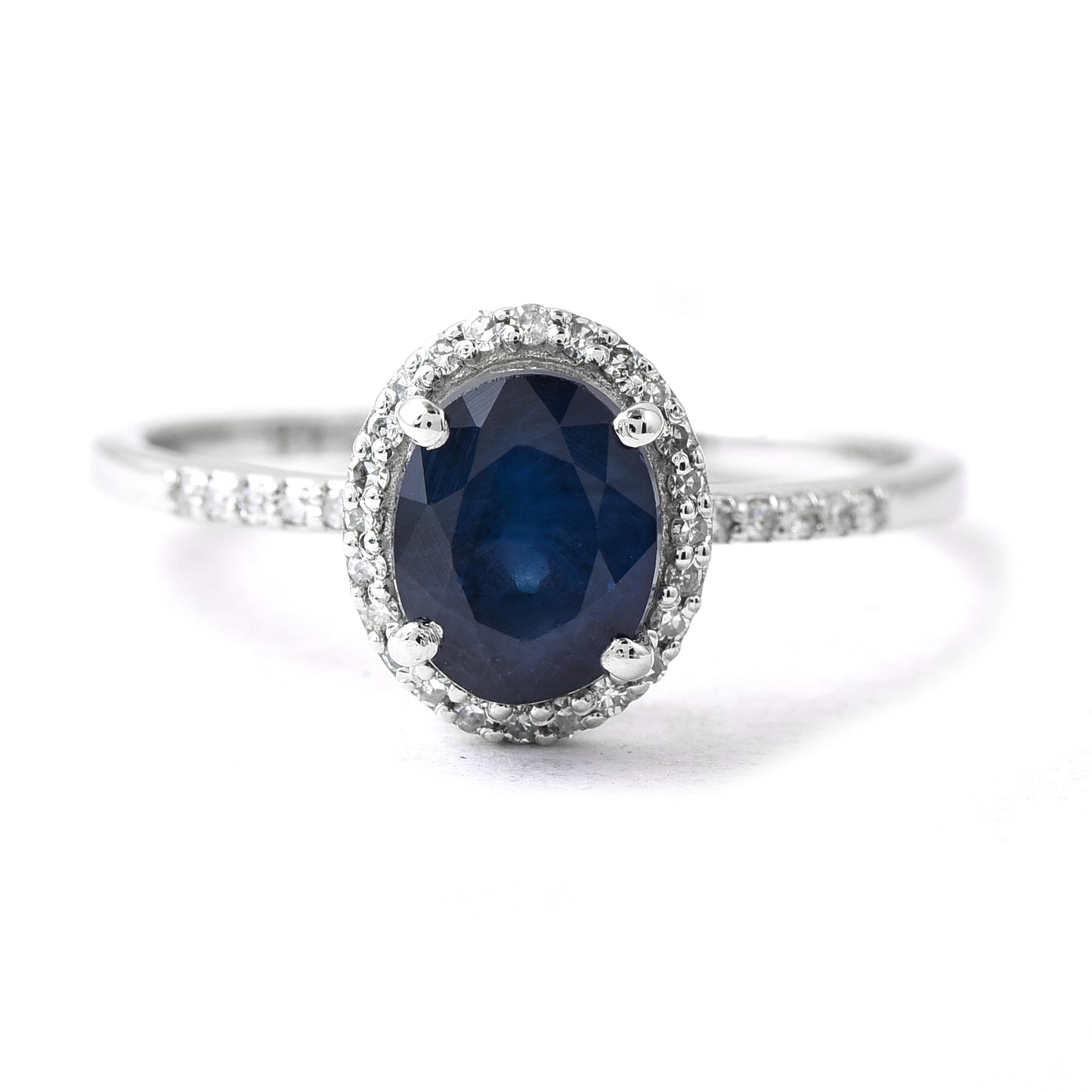1.88 Ct Oval Sapphire 950 Platinum Ring