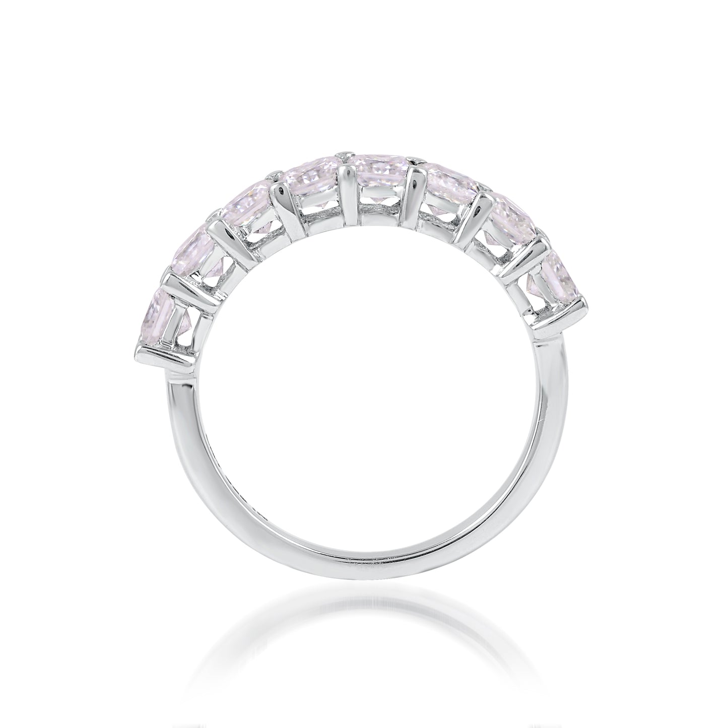 1.88 Ct Square Moissanite 925 Sterling Silver Ring