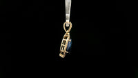 3.42 Ct Oval Natural Sapphire 14K Gold Pendant