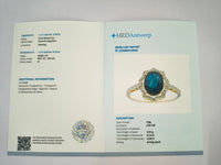 2.73 Ct Oval Natural Sapphire 14K Gold Ring