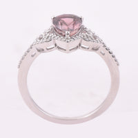 1.43 Ct Pear Mixed Cut Natural Tourmaline 950 Platinum Ring