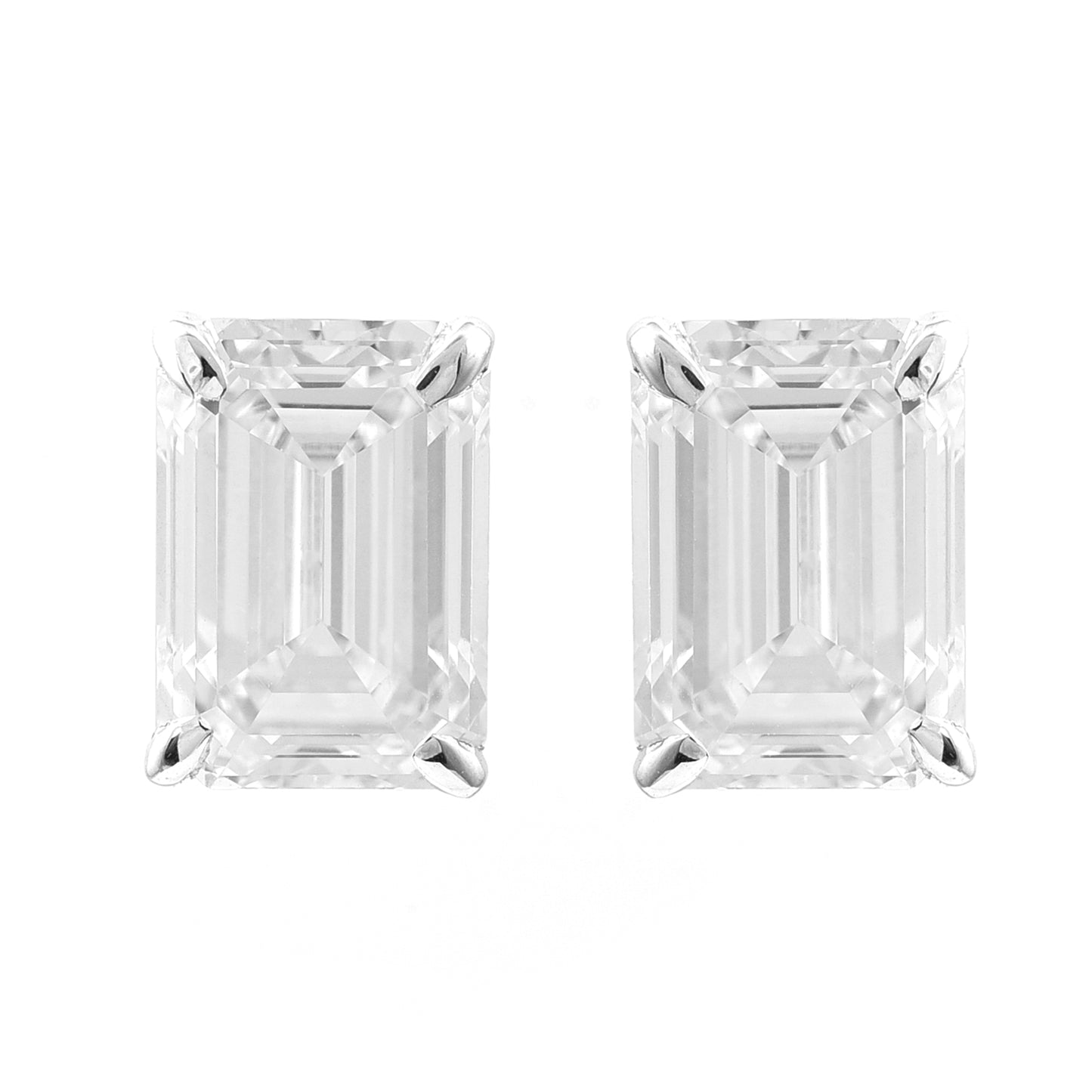 2.89 Carats Lab Grown Diamond 14K Gold Earrings