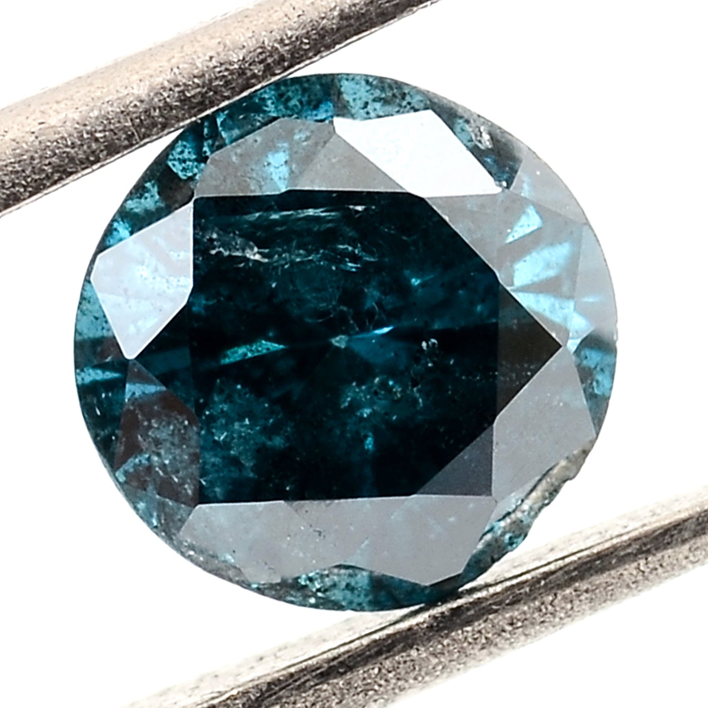0.58 Blue Diamond Round Loose Gemstone