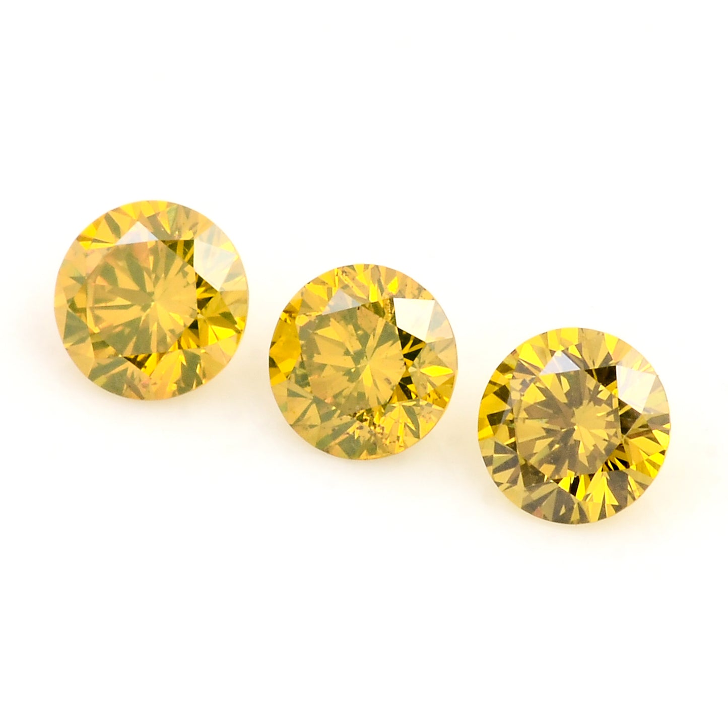 0.56 Yellow Diamond Round Loose Gemstone