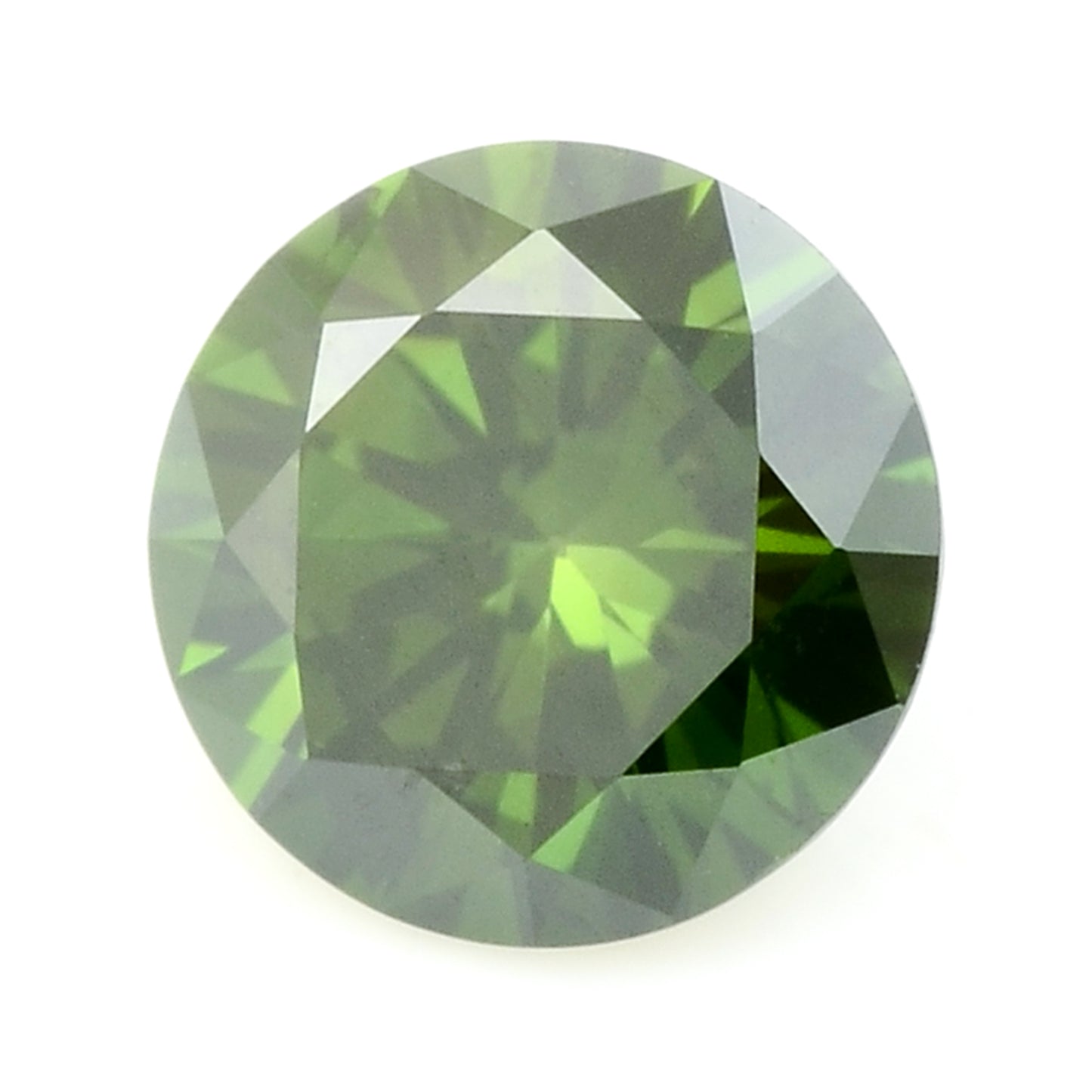 0.27 Green Diamond Round Loose Gemstone
