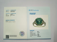 5.63 Ct Octagon Natural Eridot 14K Gold Ring