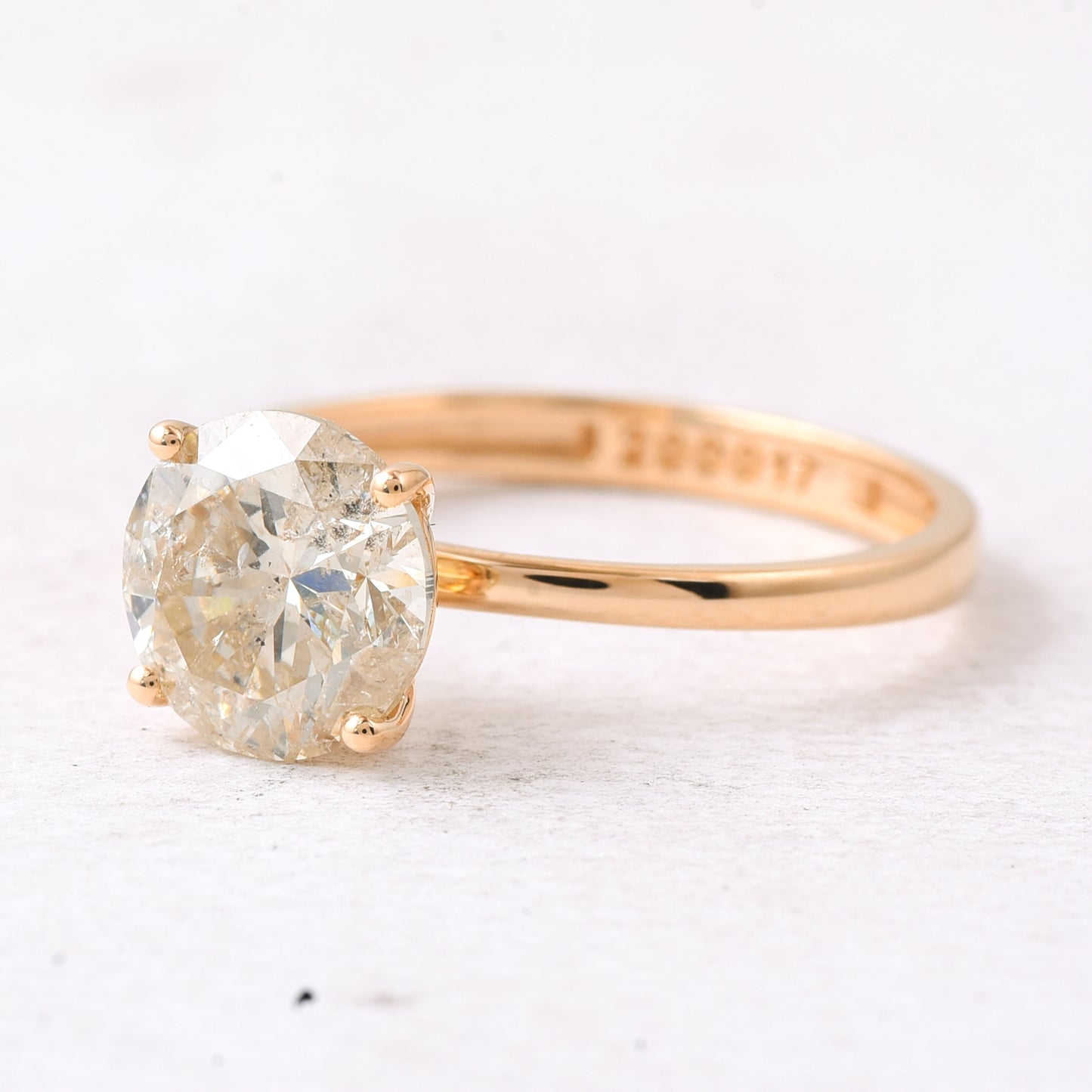 2.04 Ct Round Diamond 14K Gold Ring