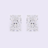 3.81 Carats Lab Grown Diamond 14K Gold Earrings