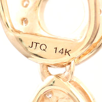 4.79 Ct Fancy Carving Natural Tourmaline 14K Gold Pendant