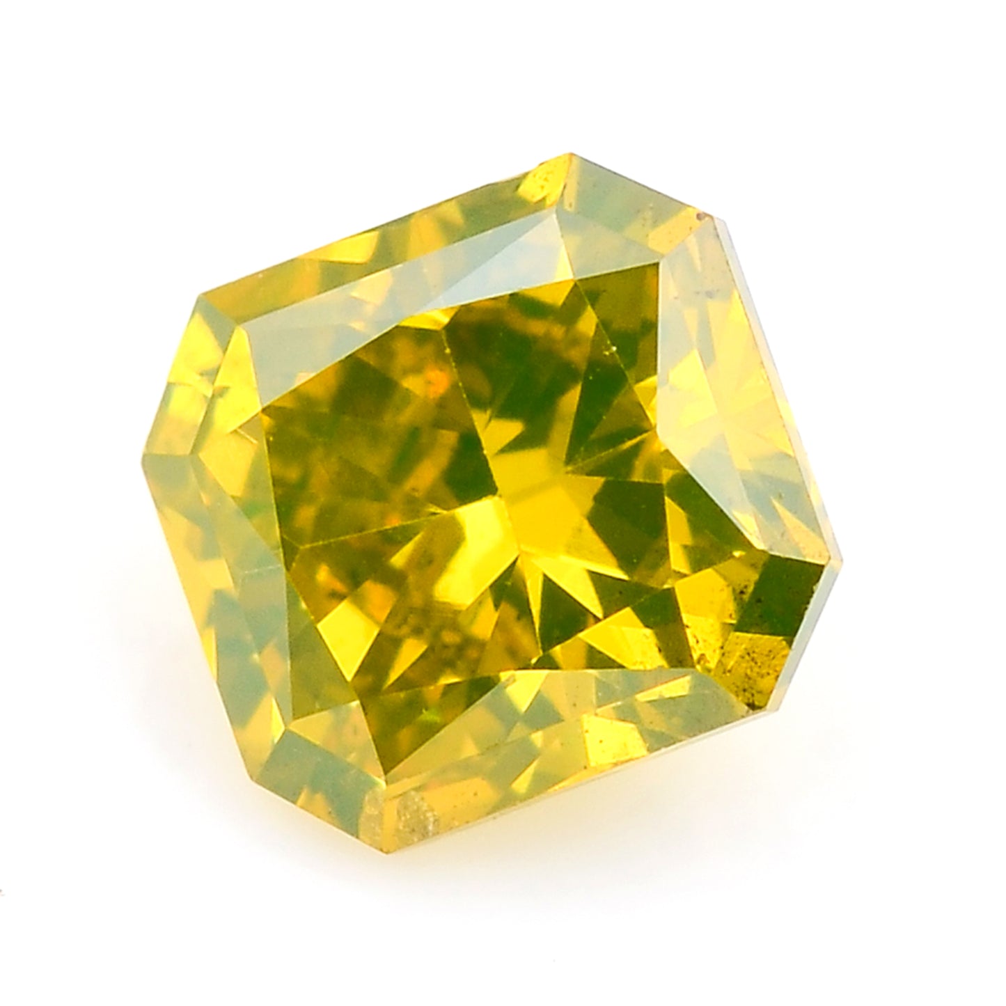 0.37 Yellow Diamond Octagon Loose Diamond