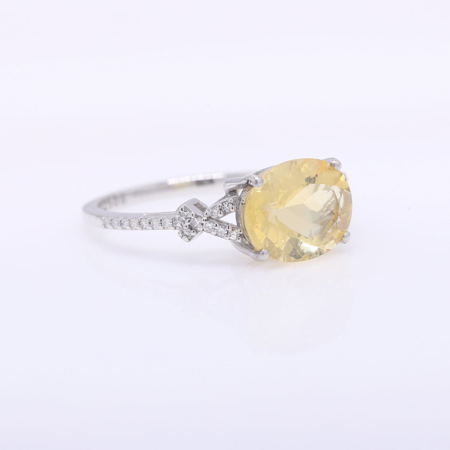 1.89 Ct Oval Mixed Cut Natural Fire Opal 950 Platinum Ring
