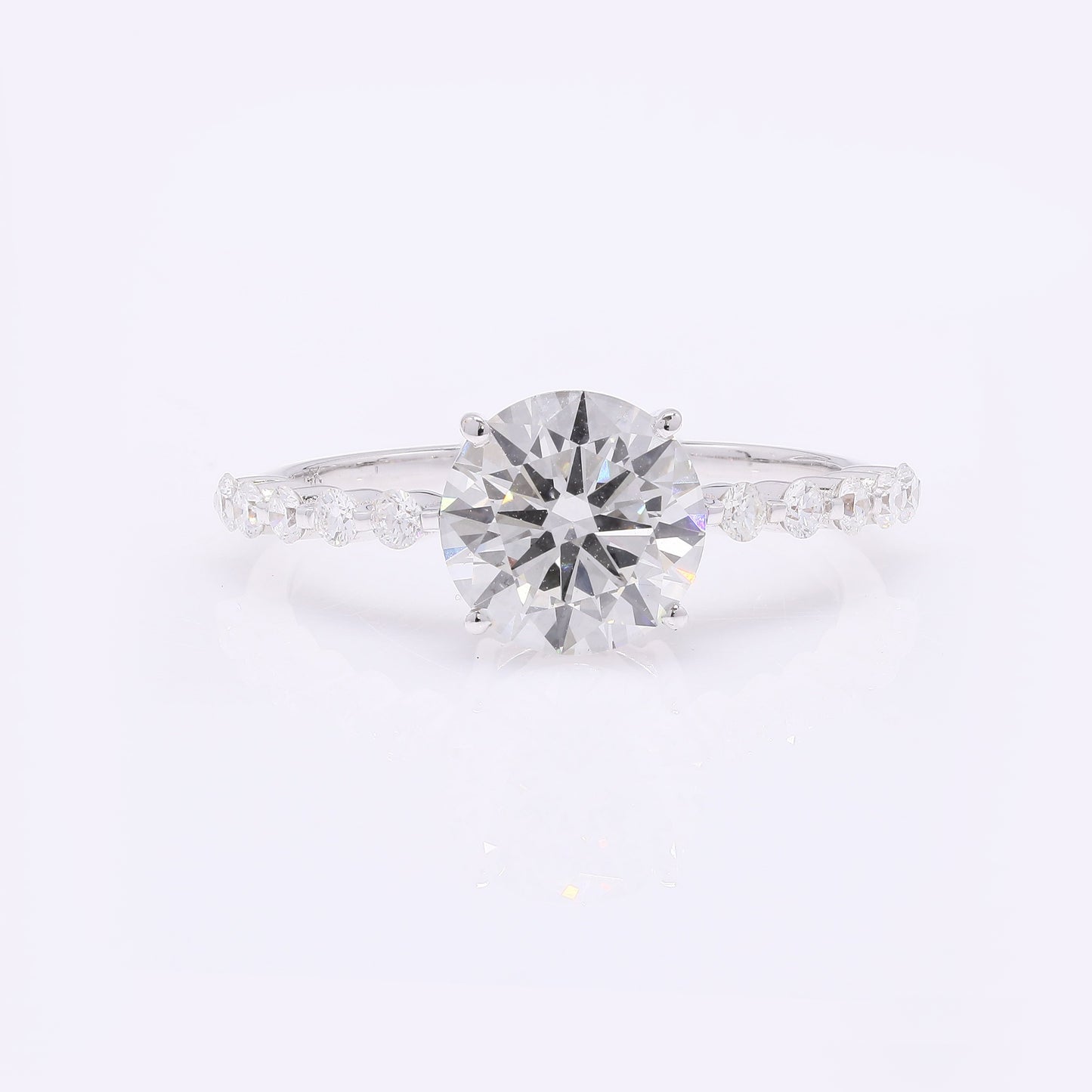 2.22 Carats Lab Grown Diamond 14K Gold Ring
