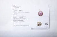 12.41 Ct Oval Cabochon Natural Corundum Ruby 14K Gold Pendant