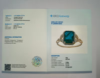 2.28 Ct Octagon Natural Emerald 14K Gold Ring