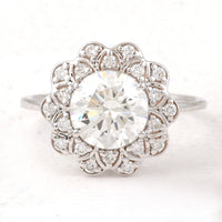 2.21 Carats Lab Grown Diamond 14K Gold Ring