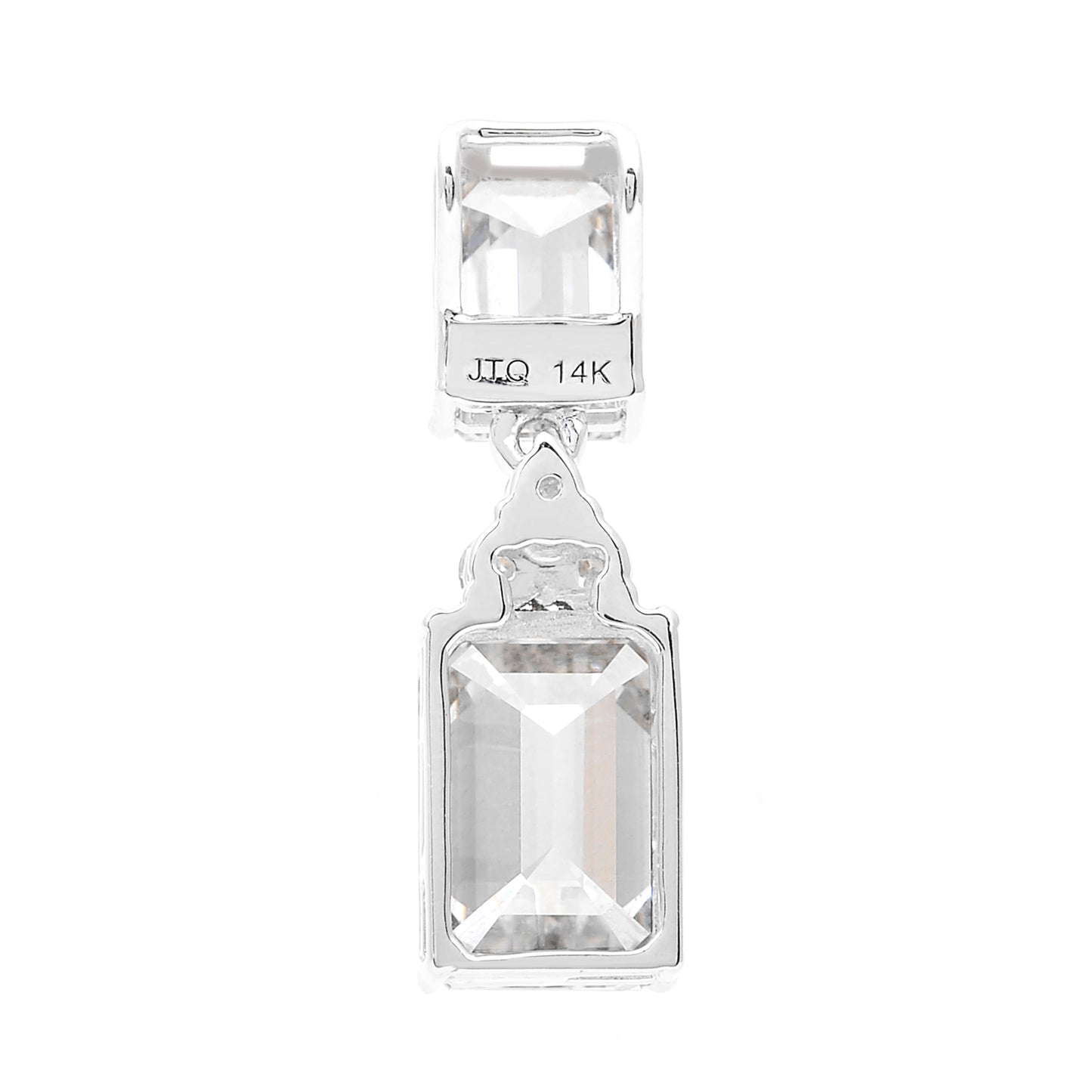 3.92 Carats Lab Grown Diamond 14K Gold Pendant