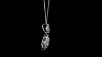3.39 Carats Lab Grown Diamond 14K Gold Pendant
