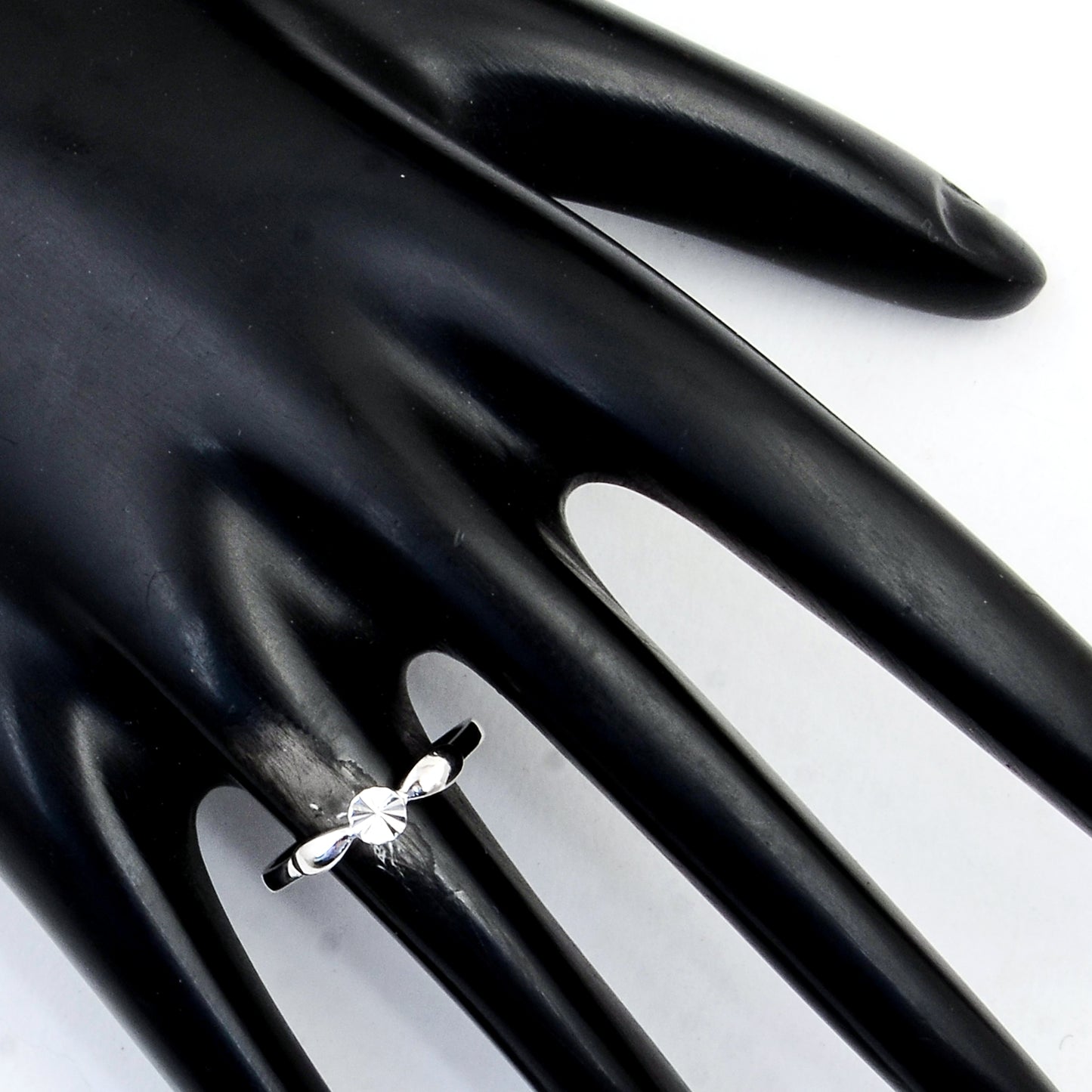 0.00 Ct Plain 925 Sterling Silver Ring
